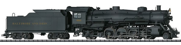 Trix 22816 - USA Light Mikado Steam Locomotive Class Q-3 with a Tender of the B&O Railroad (DCC Sound Decoder)