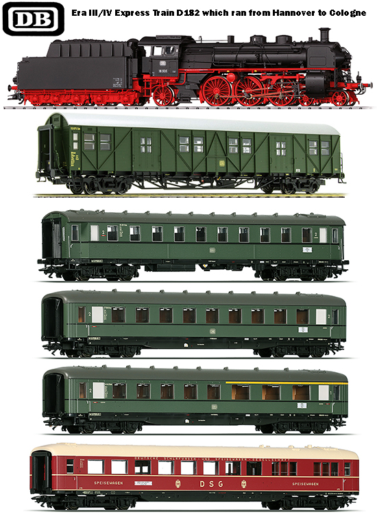 Trix 228841 - German Era III/IV Hannover Cologne Express