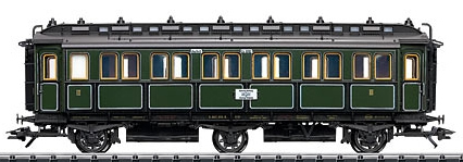 Trix 23017 - K.Bay.Sts.B. 3rd class Express Train Passenger Car