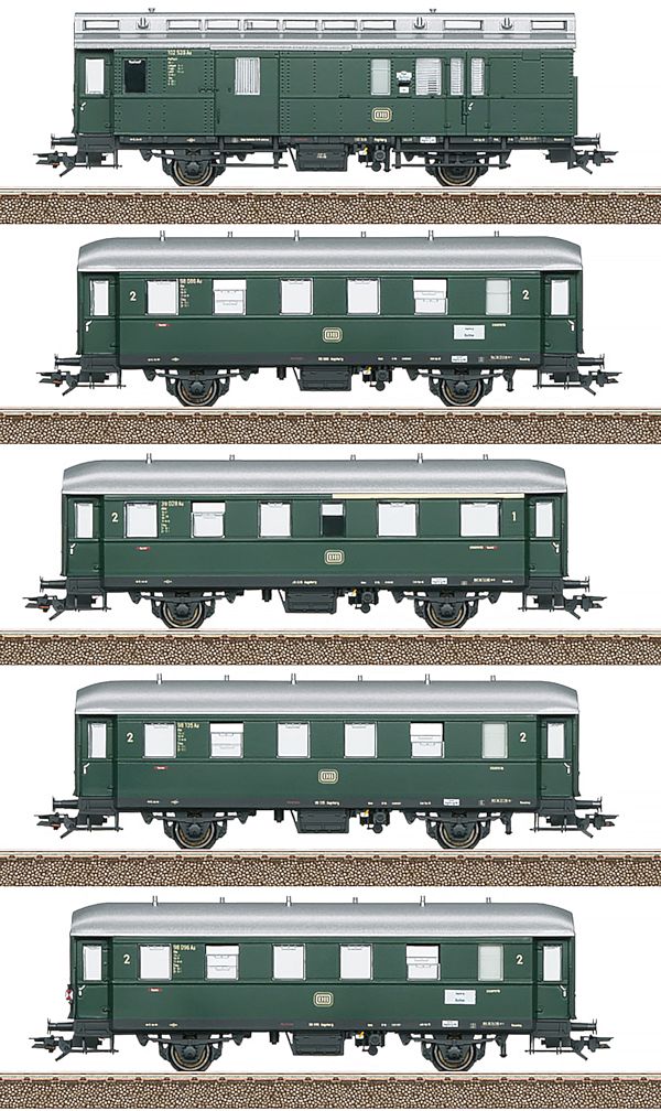 Trix 23225 - German Branch Line Passenger Car Set 