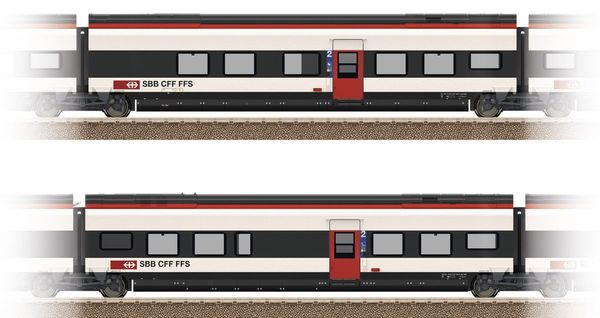 Trix 23281 - Add-On Car Set 1 for the Class RABe 501 Giruno of the SBB