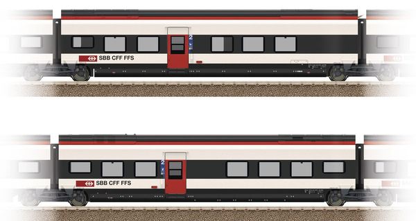 Trix 23282 - Add-On Car Set 2 for the Class RABe 501 Giruno of the SBB