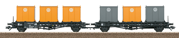 Trix 24162 - Type Laabs Container Transport Car