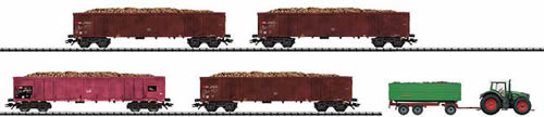 Trix 24366 - Sugar Beet Harvest Freight Car Set 