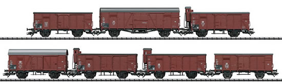 Trix 24540 - German 7pc Freight Car Set Type G 10 - INSIDER MODEL