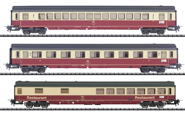 Trix 31164 - 3pc Express Train Passenger Car Set IC 690 Hohenstaufen, Set 1
