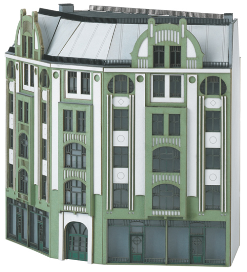 Trix 66309 - Building Kit for a Large Corner City Building in Art Nouveau
