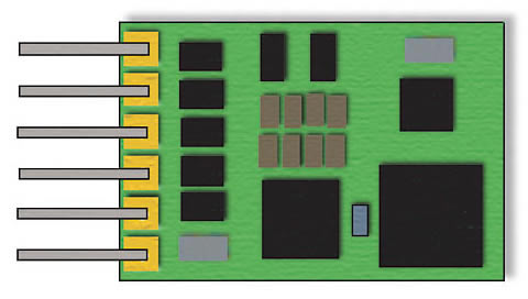 Trix 66841 - Locomotive Decoder for 6-Pin NEM Interface Connector