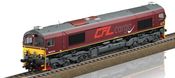 German Diesel Locomotive Class 66 of the CFL (DCC Sound Decoder)