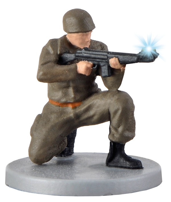 Viessmann 1531 - H0 Soldier, kneelingwith gun and muzzle flash