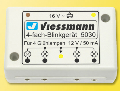 Viessmann 5030 - H0 Quadruple blinker electronics