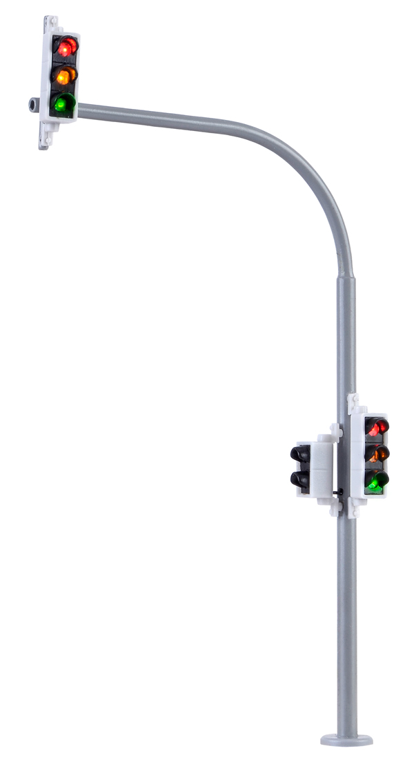Viessmann 5094 - H0 Arc traffic light with pedestrian signaland LEDs, 2 pieces