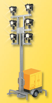 Viessmann 5143 - HO Floodlights on a telescoping tower on trailer with LEDS