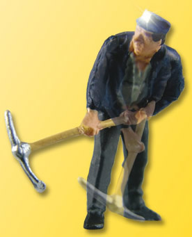Viessmann 5187 - HO Miner with pick-axe and miners head lamp  (Action figure)