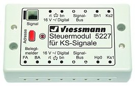 Viessmann 5227 - Relay, monostable, 2 x 2UM, negative switchingimpulse
