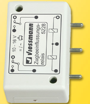Viessmann 5228 - Relay for automatic train control, bistable,2 x 1UM, negative switching impulse