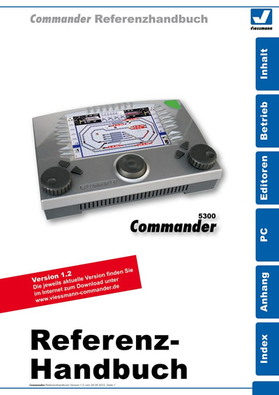 Viessmann 53002 - Reference handbook for Commander, in German