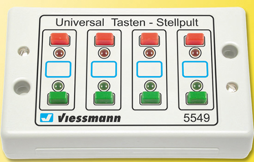 Viessmann 5549 - Universal push button panel, feedback, 2-aspect