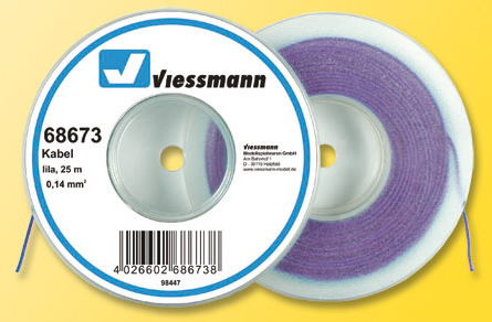 Viessmann 68673 - Wire 0,14 mm², violet , 25 m