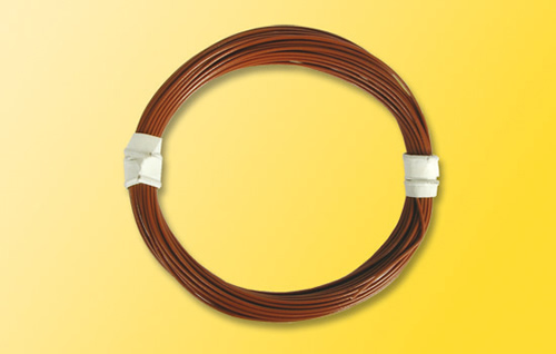 Viessmann 6892 - Super thin special wire 0,03 mm², brown, 5 m 