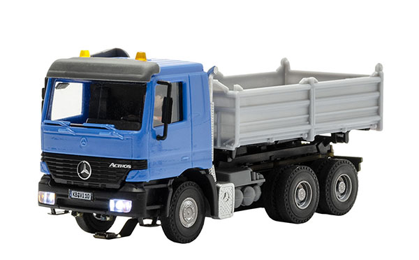 Viessmann 8000 - H0 CarMotion basic starter set, MB ACTROS dump truck with rotating flashing lights