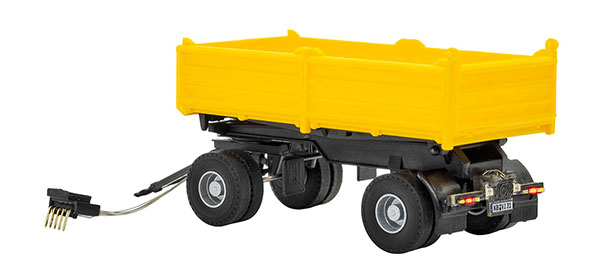 Viessmann 8215 - H0 2-axle dump trailer, yellow, functional model (Viessmann CarMotion)