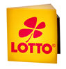 H0 Advertising sign LOTTO with LED lighting