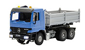 H0 MB ACTROS 3-axle dump truck with rotating flashing lights, basic, functional model