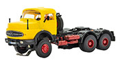 H0 MB round bonnet 3-axle articulate truck, basic, functional model