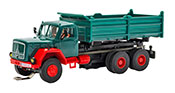 H0 MAGIRUS DEUTZ 3-axle dump truck, basic, functional model