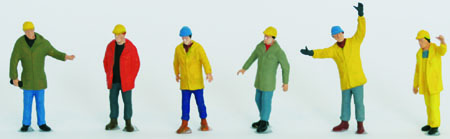 Vollmer 2296 - Workers w/Hard Hats 6/