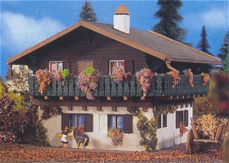 Vollmer 3853 - 2 Story Cottage Girl/Wolf