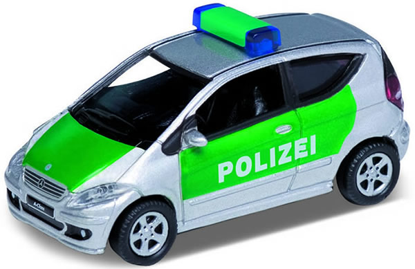 Vollmer 41606 - Mercedes-Benz A200, police, green/ silver, finished model