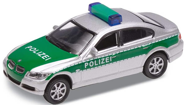 Vollmer 41630 - BMW 330i Polizei, green/silver, finished model