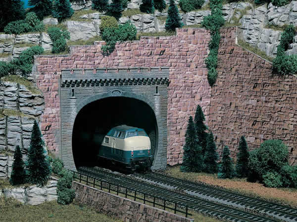 Vollmer 42502 - Tunnel portal, double track, 2 pcs.