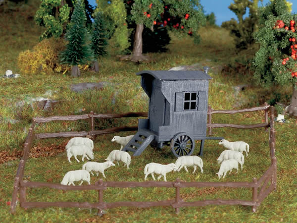 Vollmer 43742 - Shepherd carriage and sheep flock