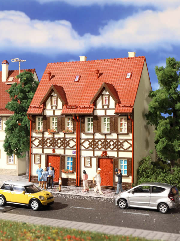 Vollmer 43847 - Semi-detached row house half-timbered