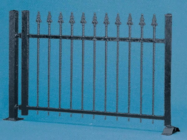 Vollmer 45007 - Iron fence, black, 192 cm