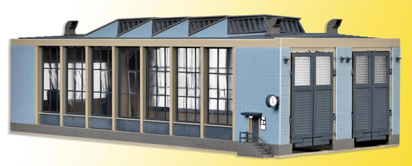 Vollmer 45765 - E-Loco shed with door lock mechanism, double track, functional kit
