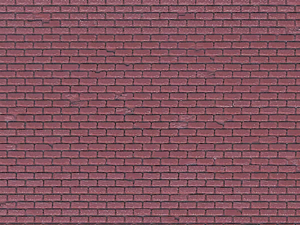 Vollmer 46028 - Wall plate brick of plastic