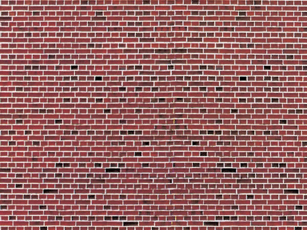 Vollmer 46042 - Wall plate red brick of cardboard