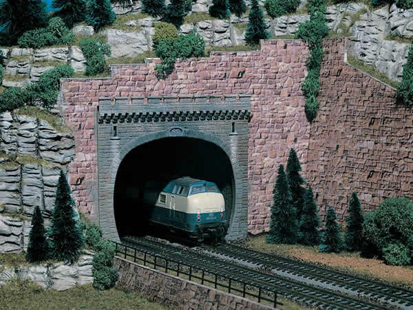 Vollmer 47812 - Tunnel portal, double track, 2 pcs.