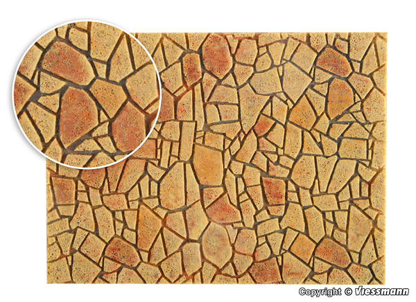 Vollmer 48827 - Polygonal stone art plate , Mediterranean