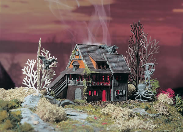 Vollmer 49679 - Villa Vampire with red flickering light and colour tablets, functional kit