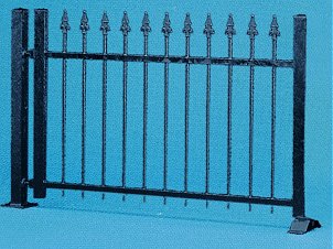 Vollmer 5007 - Iron Fence (black)