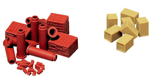 Vollmer 5241 - Brick piles & pipe