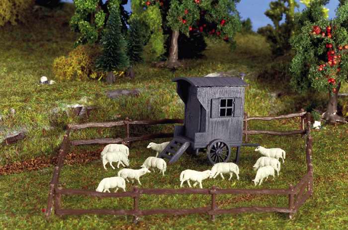 Vollmer 7717 - Shepherd Carriage w/Sheep