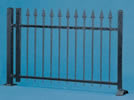 Iron fence, black, 192 cm