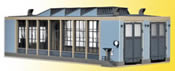 E-Loco shed with door lock mechanism, double track, functional kit