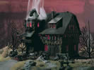 Villa Vampire with red flickering lighting and colour tablets, functional kit